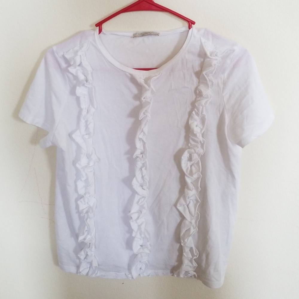 Zara pure white color T-shirt